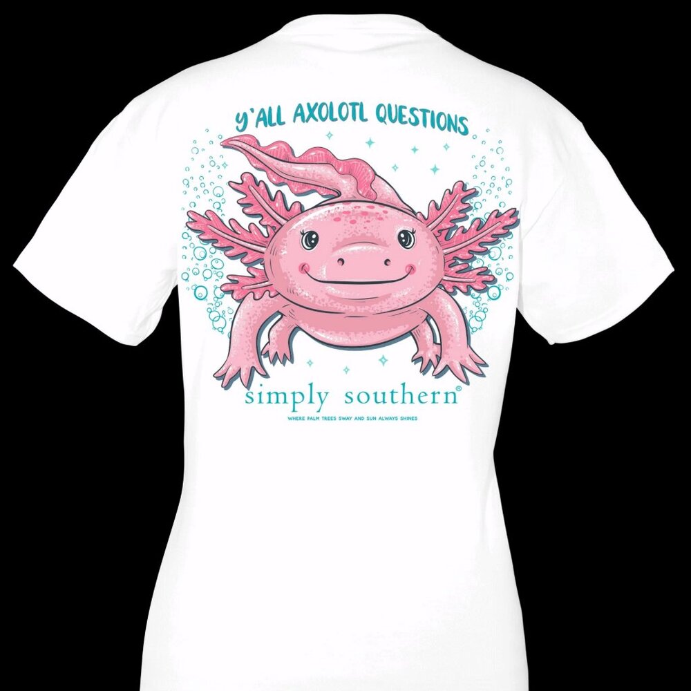 “Ya’ll AXOLOTL Questions” Shirt by Simply Southern - Picture 3 of 4